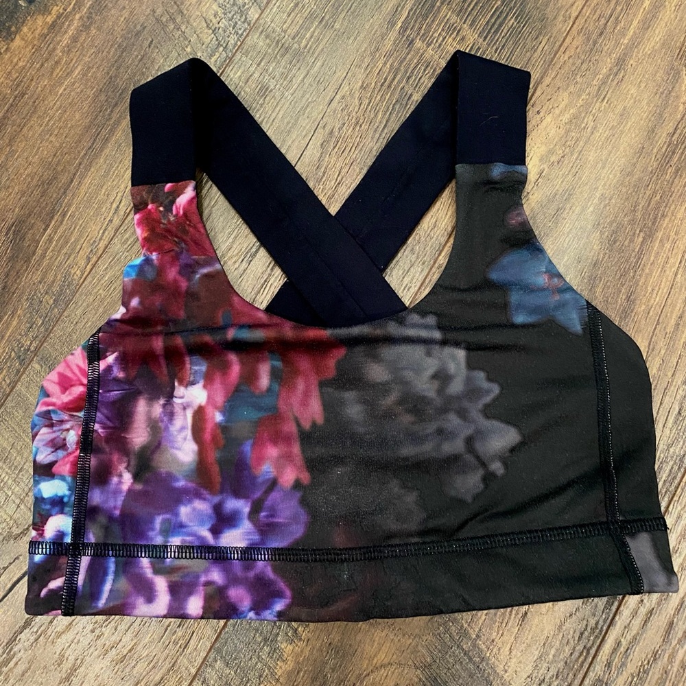 Lululemon floral sports bra